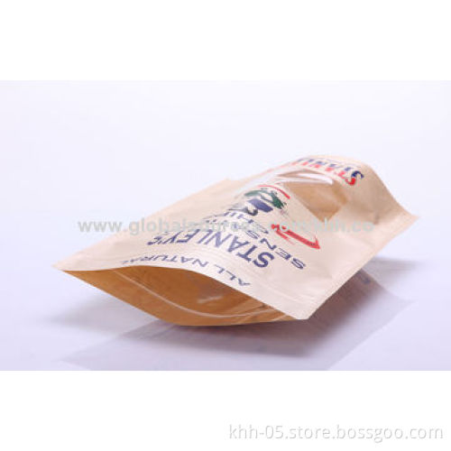 Natural Kraft Paper Bag/Natural Kraft Foil Stand Up Zip Pouch